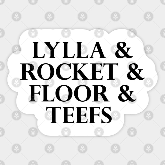 Lylla & Rocket & Floor & Teefs Funny Birthday Quote Sticker by sarabuild